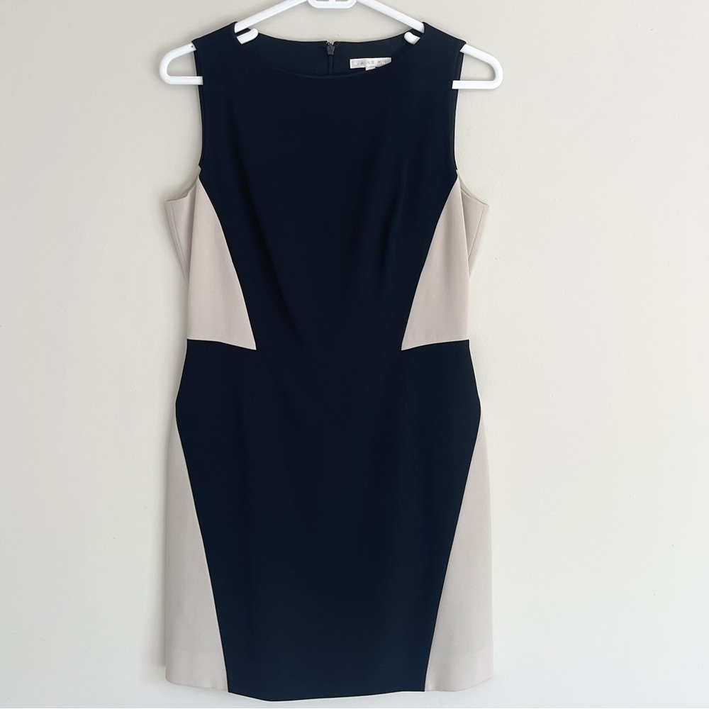 PAULE KA Colorblock Dress Office Formal